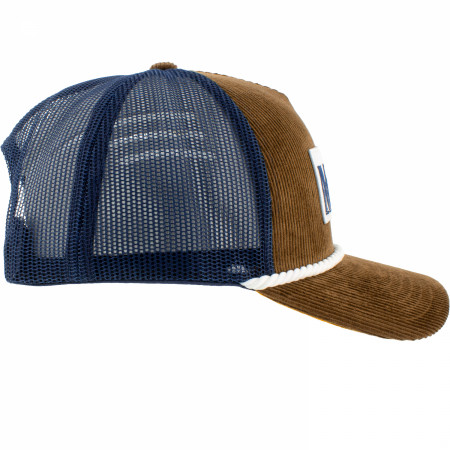 Modelo Logo Tan Corduroy Trucker Hat
