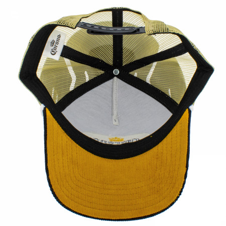 Corona Extra Black Corduroy Snapback Trucker Hat