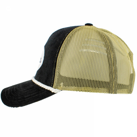 Corona Extra Black Corduroy Snapback Trucker Hat