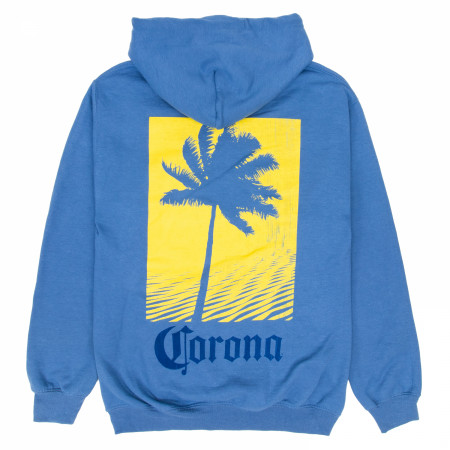 Corona Extra Beach Palm Front and Back Print Pullover Hoodie