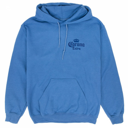 Corona Extra Beach Palm Front and Back Print Pullover Hoodie