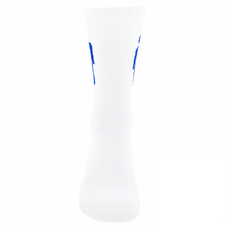 Billie Eilish Blue Blohsh on White Terry Socks