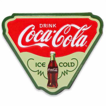Coca-Cola Ice-Cold Retro Embossed Metal Magnet