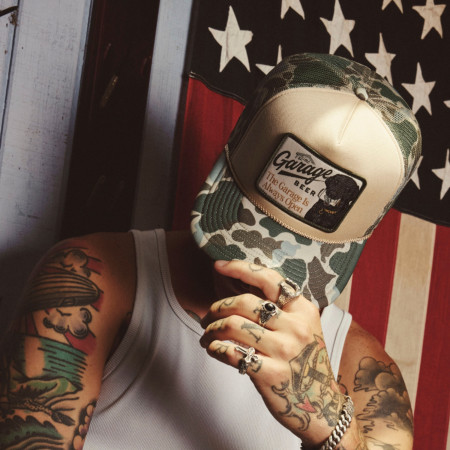 Garage Beer Mallard Foamy Camo with Lab Adjustable Hat