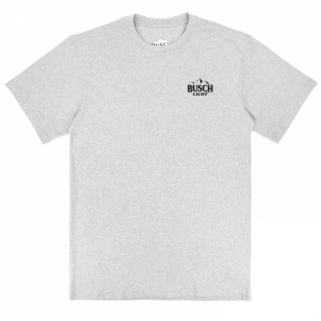 Busch Light Mountain Trucking Front and Back Print T-Shirt