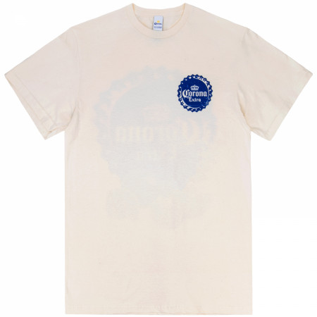 Corona Extra Limes Bottle Cap Front and Back Logo T-Shirt