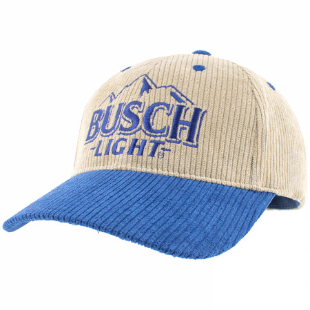 Busch Light Embroidered Logo on Pinstripe Cotton Snapback Hat