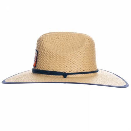 Busch Light Red  White & Blue Patch on Woven Lifeguard Hat