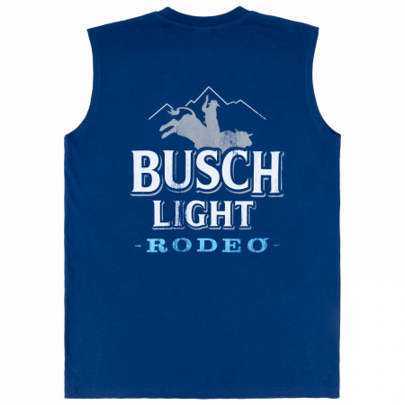 Busch Light Rodeo Front & Back Print Sleeveless Muscle Tank