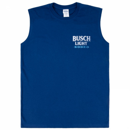 Busch Light Rodeo Front & Back Print Sleeveless Muscle Tank