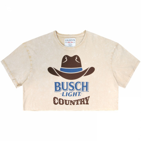 Busch Light Country Cowboy Hat Women's Crop Top