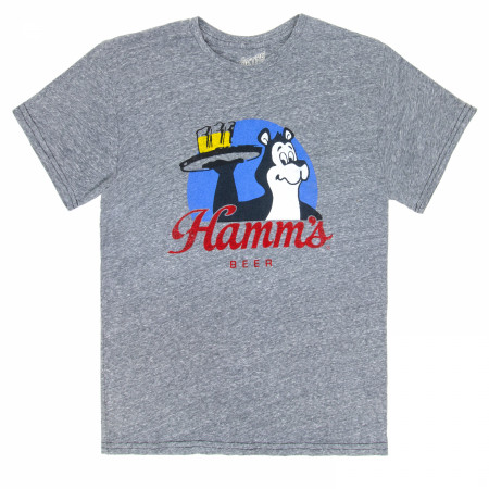 Hamm's Beer Bear with Beer Tray Retro T-Shirt