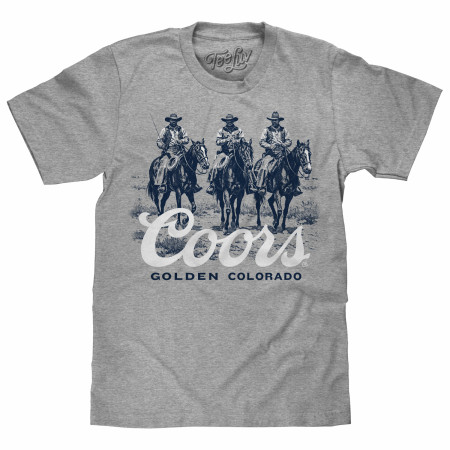Coors Golden Colorado Three Cowboys T-Shirt