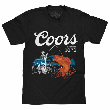 Coors Since 1873 Fishing in the Mountains T-Shirt