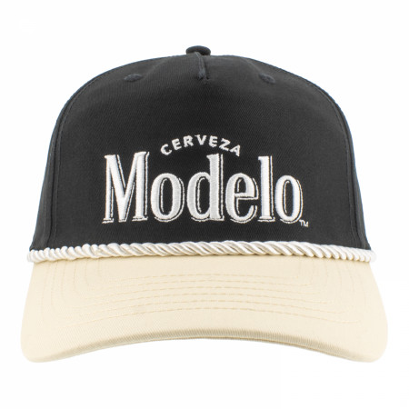 Modelo Embroidered Logo Grandpa Snapback Hat with Rope