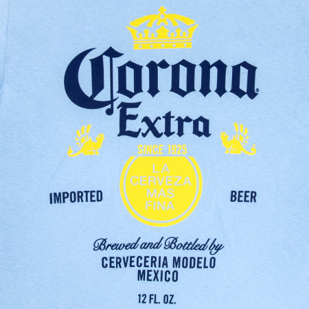 Corona Extra Classic Logo Powder Blue Colorway T-Shirt