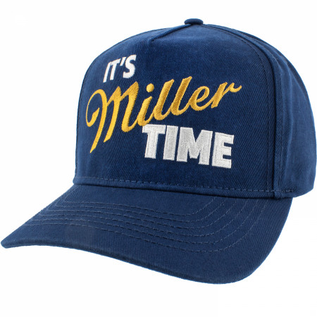 It's Miller Time Embroidered and Washed Cotton Twill Trucker Hat