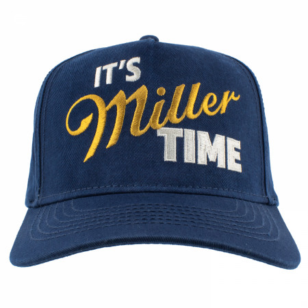 It's Miller Time Embroidered and Washed Cotton Twill Trucker Hat