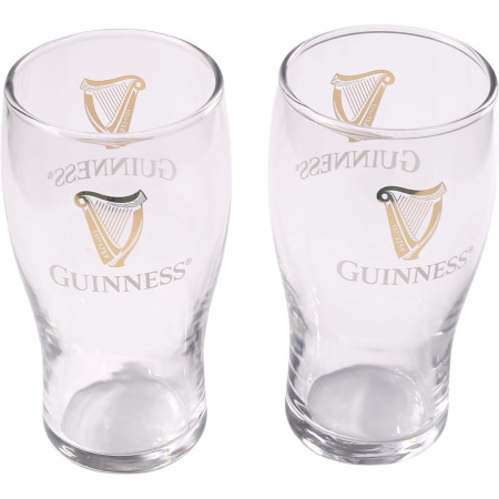 Guinness Logo 2-Pack Tulip Shaped 20oz Pint Glass Set