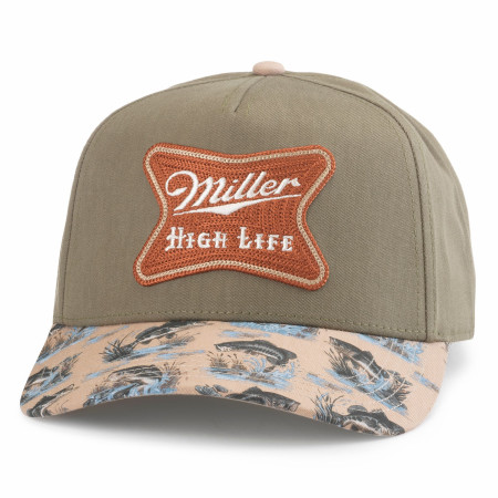 Miller High Life Army Green Buckhorn Adjustable Hat
