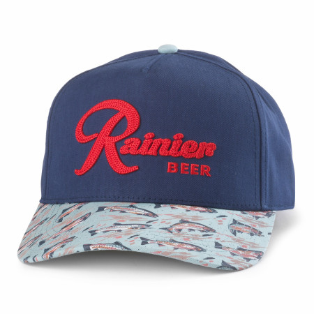 Rainier Beer Fishing Brim Adjustable Hat