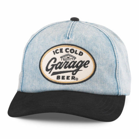 Garage Beer Ice Cold Denim Fulton Adjustable Hat