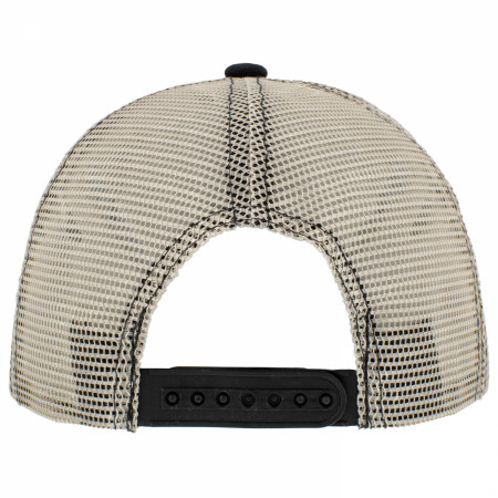 Jack Daniels Embroidered Logo Monochrome Mesh Hat