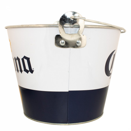 Corona Extra Original Logo Galvanized Bucket with Opener