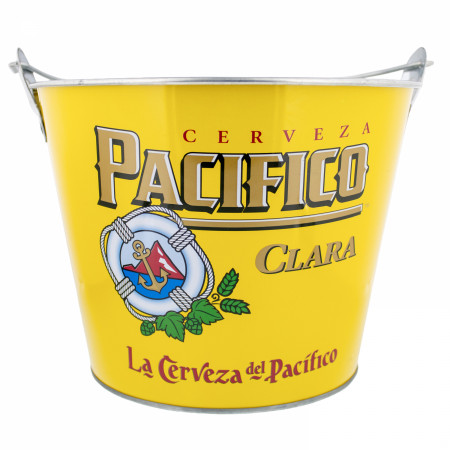 Pacifico Clara Galvanized 6-pack Ice Bucket with Bottle Opener
