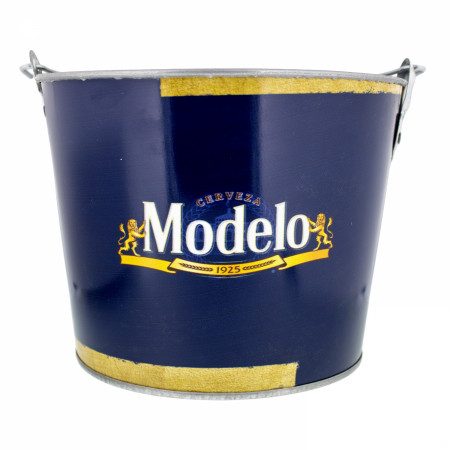 Modelo Galvanized 6-Pack Ice Bucket with Opener