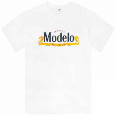 Modelo Cerveza 1925 Logo on White T-Shirt