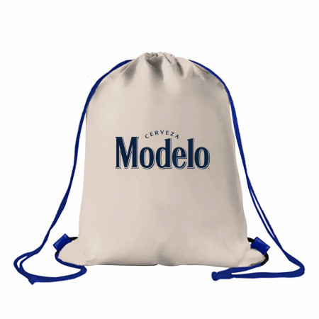 Modelo Cerveza Natural Cotton Drawstring Cinch Bag