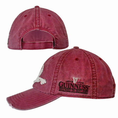 Guinness Vintage Distressed Red Toucan Cap