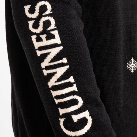 Guinness Holiday Black and Cream Tortoise Sweater