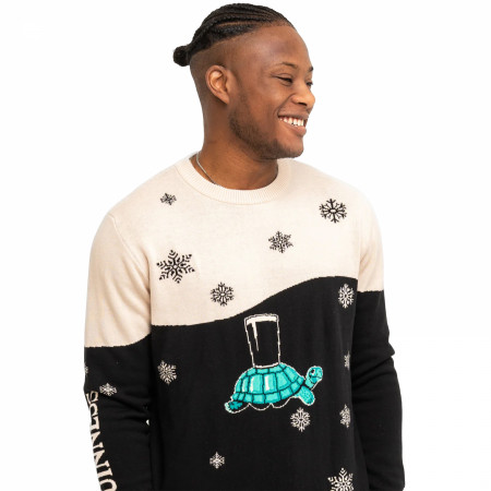 Guinness Holiday Black and Cream Tortoise Sweater