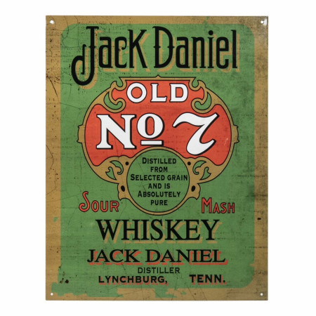 Jack Daniel Sour Mash Tin Sign