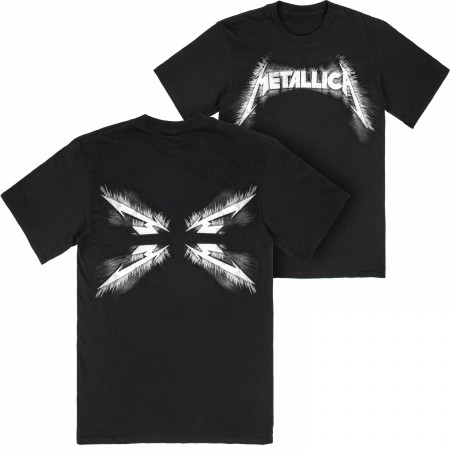 Metallica Spiked Logo Back & Front Printed T-Shirt