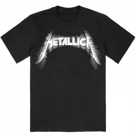 Metallica Spiked Logo Back & Front Printed T-Shirt