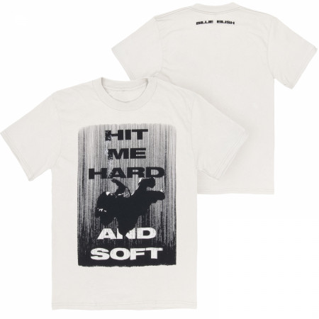 Billie Eilish Hit Me Hard and Soft Front and Back Print White T-Shirt
