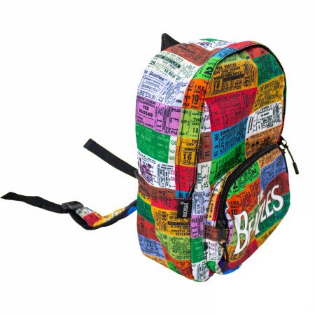 The Beatles Colorful Tickets Mini Backpack by Rocksax