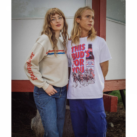 Budweiser Clydesdale This Bud's For You T-Shirt by Junk Food