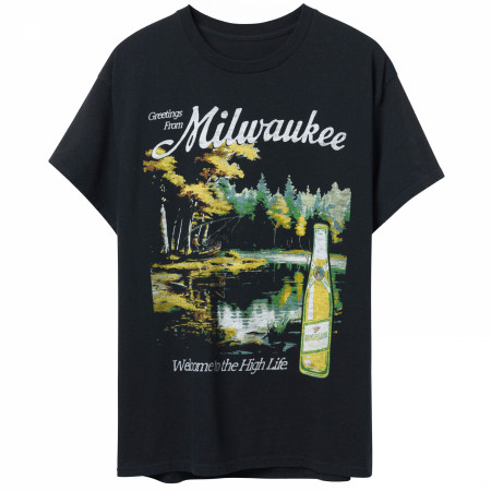 Miller High Life Greetings from Milwaukee T-Shirt by Junk Food
