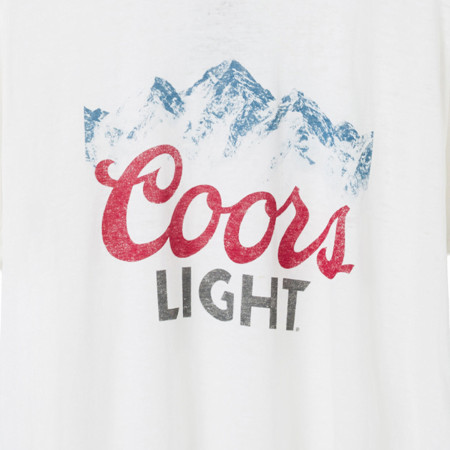 Coors Light Mountain Logo T-Shirt by Junk Food