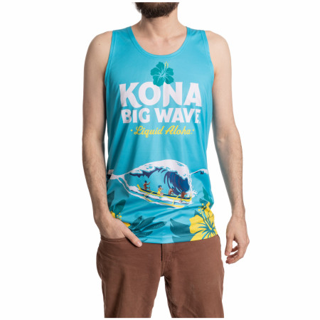 Kona Big Wave Label Art Men's Tank Top