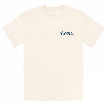 Coors Since 1873 Cowboy Lasso Front Back Print T-Shirt