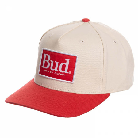 Budweiser Big Red BUD Patch Snapback Hat