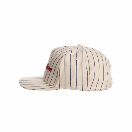 Budweiser Woven Logo Pinstripe Snapback Hat