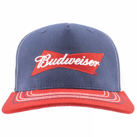 Budweiser Red White and Blue World Renowned Snapback Hat