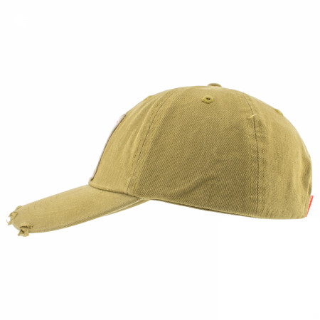 Budweiser Traditional Label on Olive Snapback Hat