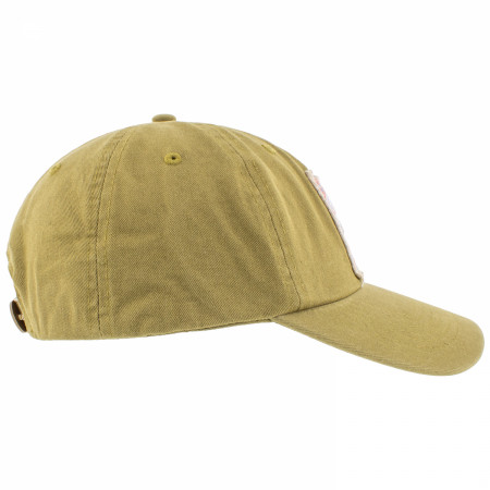Budweiser Traditional Label on Olive Snapback Hat